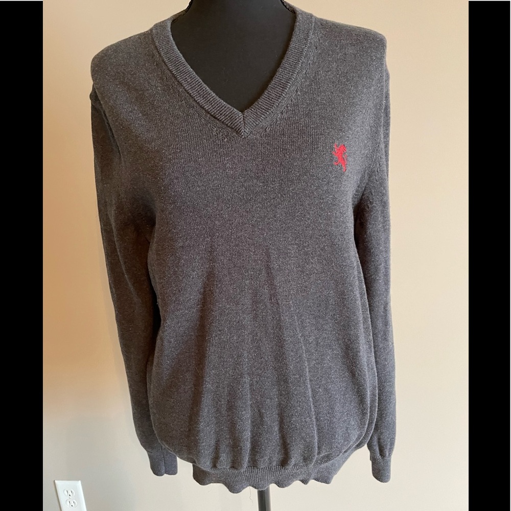 EXPRESS Mens V neck Grey sweater